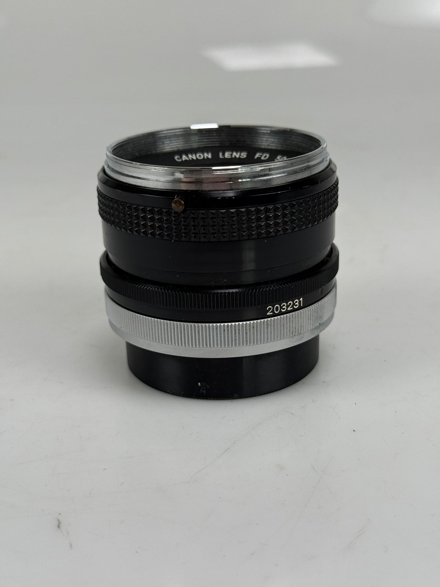 Canon 50mm F1.8 Chrome Nose FD mount lens