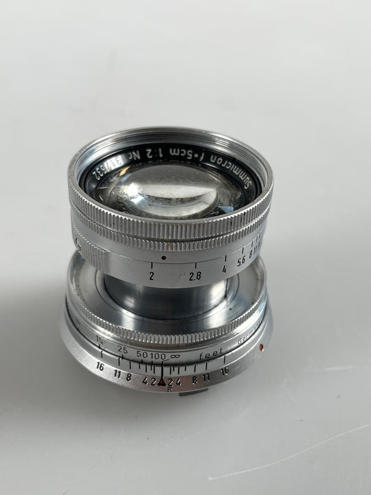 Leica Leitz Summicron 5cm 50mm f2 Collapsible Lens for M mount Rangefinder