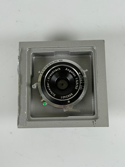 Schneider Kreuznach 90mm f6.8 Angulon Synchro-Compur B Shutter