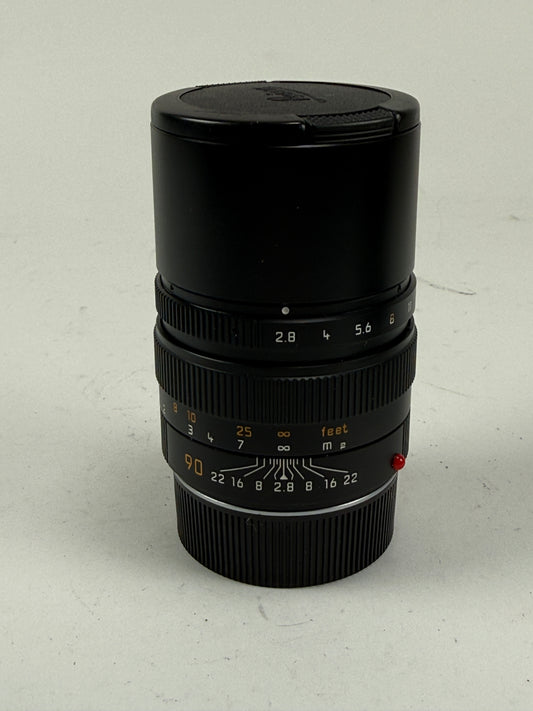 Leica Elmarit-M 90mm F2.8 MF Camera Lens E46 Black 11807 6 Bit