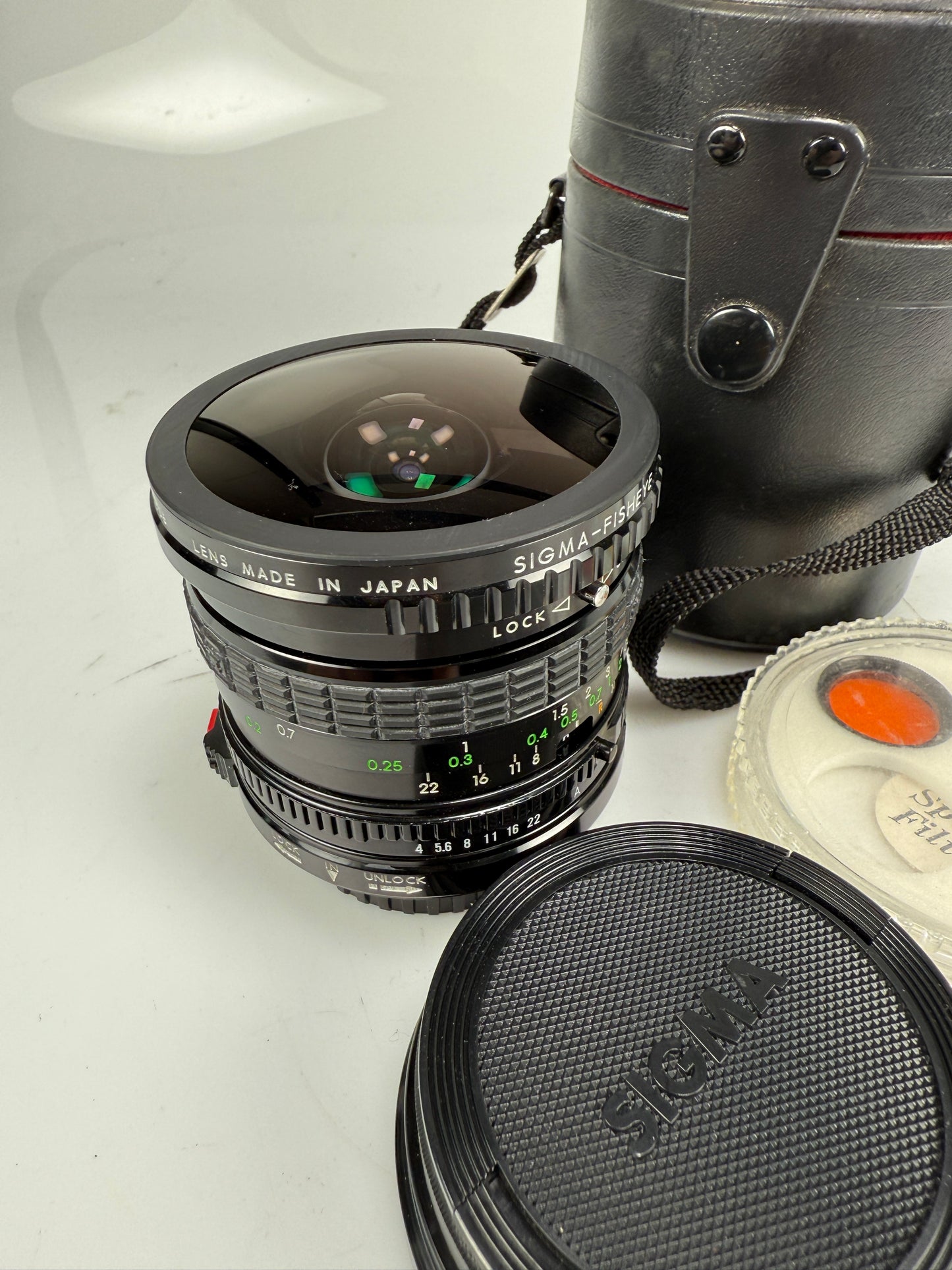 Sigma 8mm F4 FISHEYE FILTERMATIC CIRCULAR IMAGE Lens for canon FD