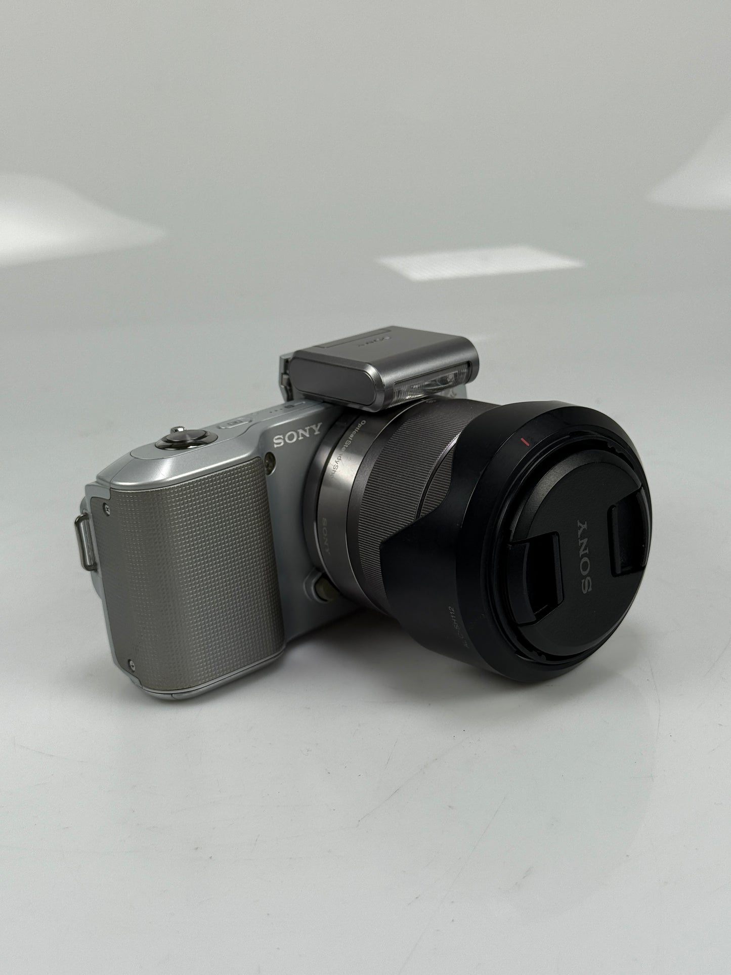 Sony Alpha NEX-3 14.2MP Digital Camera - Silver with 18-55mm OSS lens