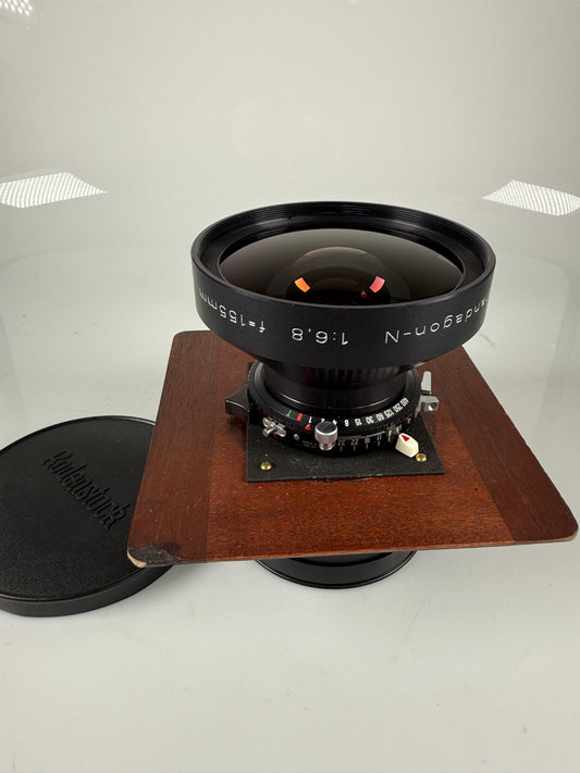 Rodenstock Grandagon-N 155mm f6.8 Wide Angle Lens. Copal #1 Shutter. Covers 8x10