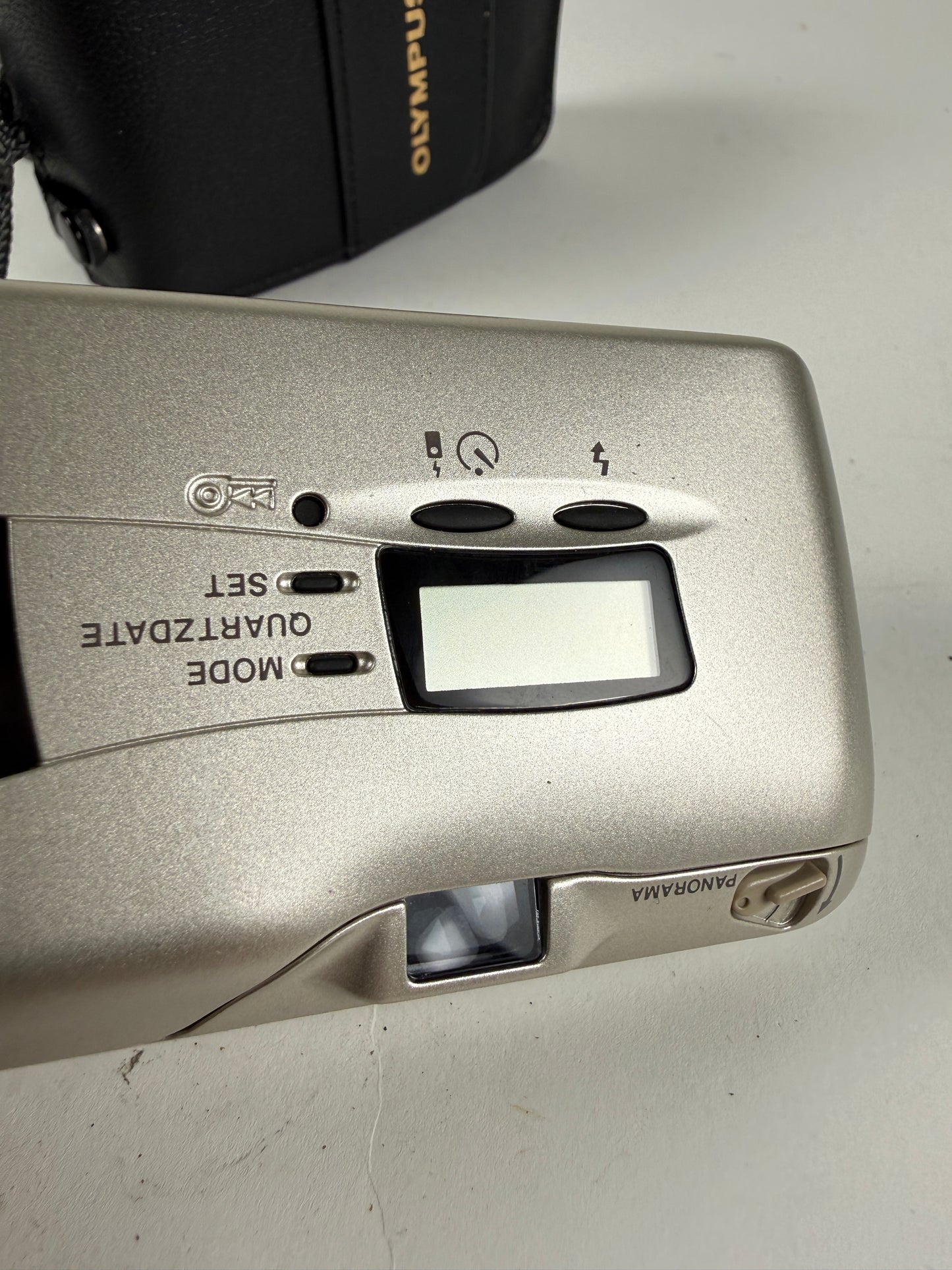 Olympus Stylus Epic DLX MJU II 35mm point and shoot p&s film camera 35mm f2.8 chrome/silver