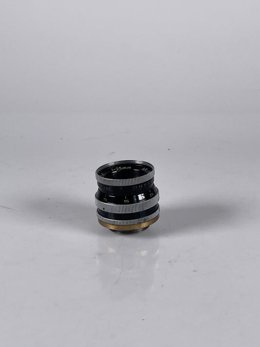 Kern Switar 25mm f1.4 AR Lens Bolex C mount