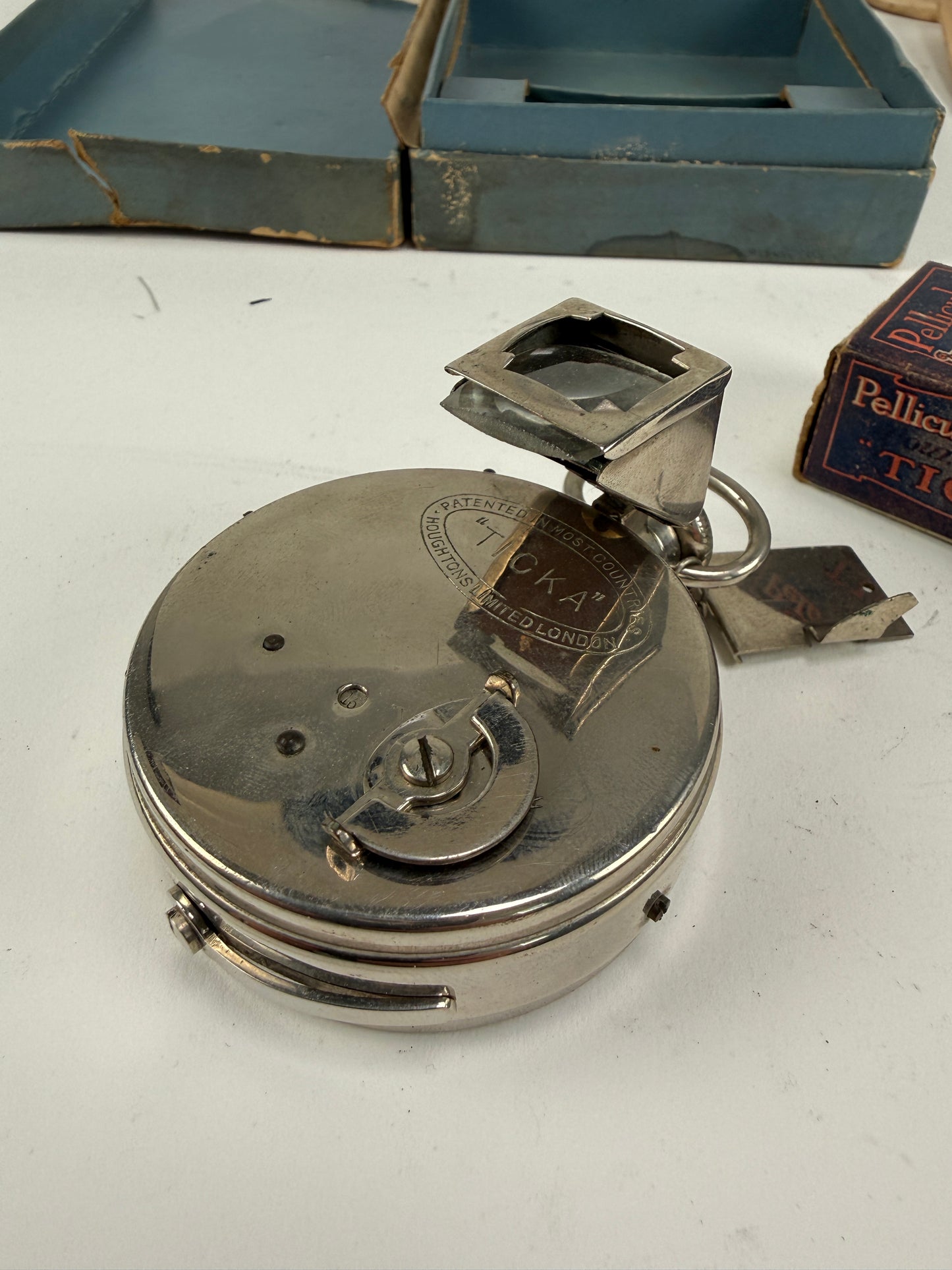 TICKA Camera Watch Camera Pocket Watch with Viewfinder Original Box and film
