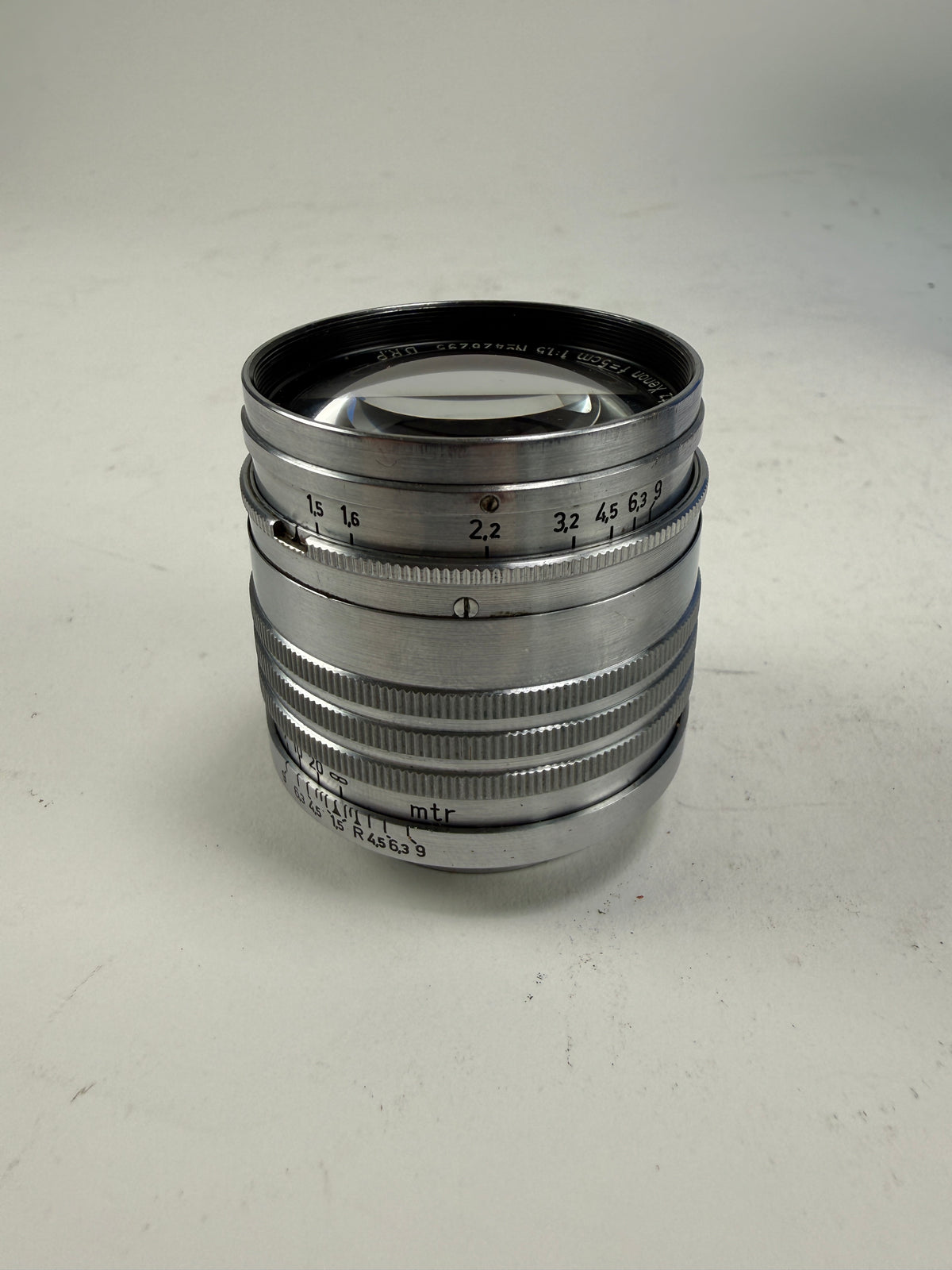 Leica leitz Xenon 5cm 50mm F1.5 1.5 LENS screw ltm m39 3 rings