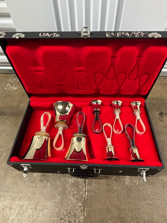 Malmark Handbells Set of 8 with Case: E4-F4, G6-C7