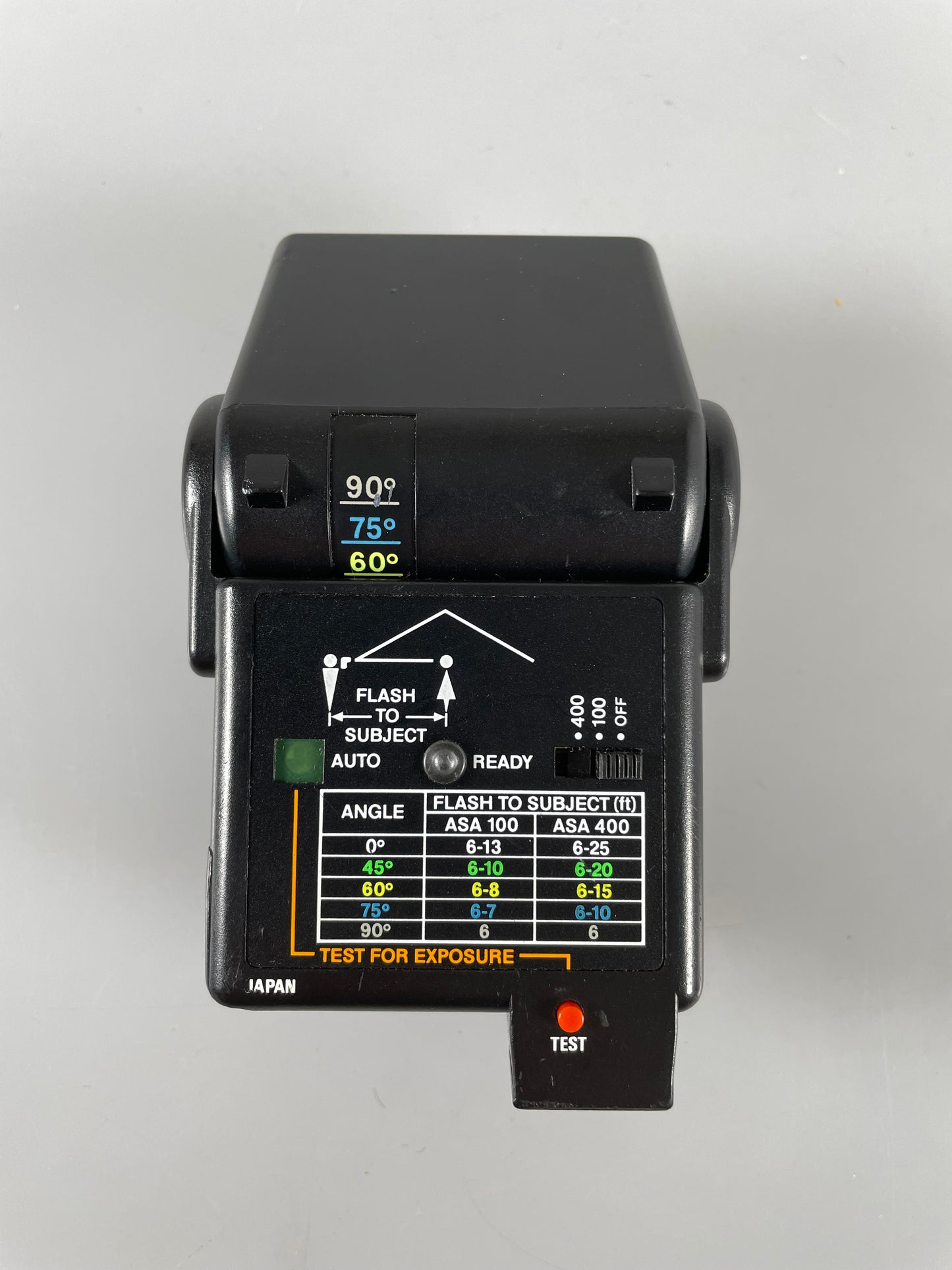 Nimslo Opti-Lite Small Black Flash Unit & Manual