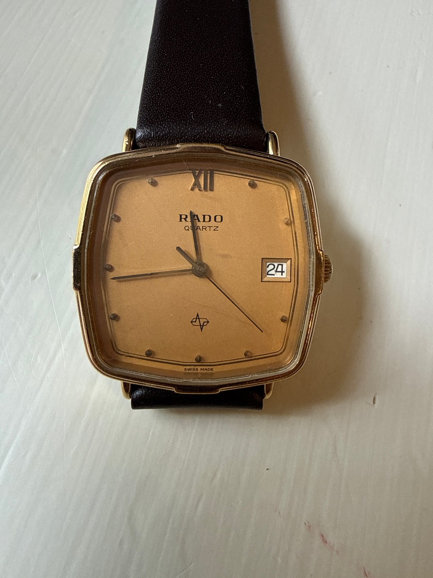 RADO Watch 113.5147.2 Date Quartz Women's Gold Brown Case 29mm x 34mm