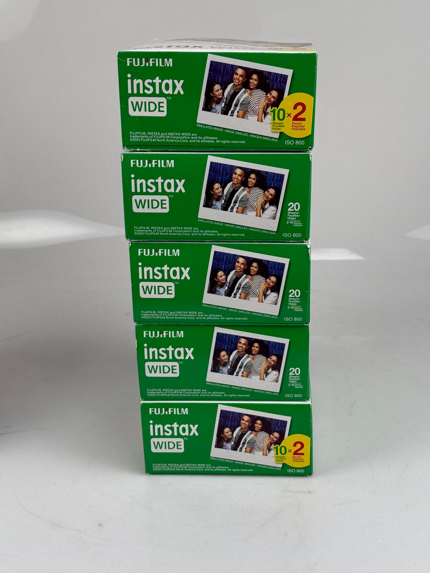 Fujifilm Instax Wide Film - 5 twin packs 100 Exposures - 2025