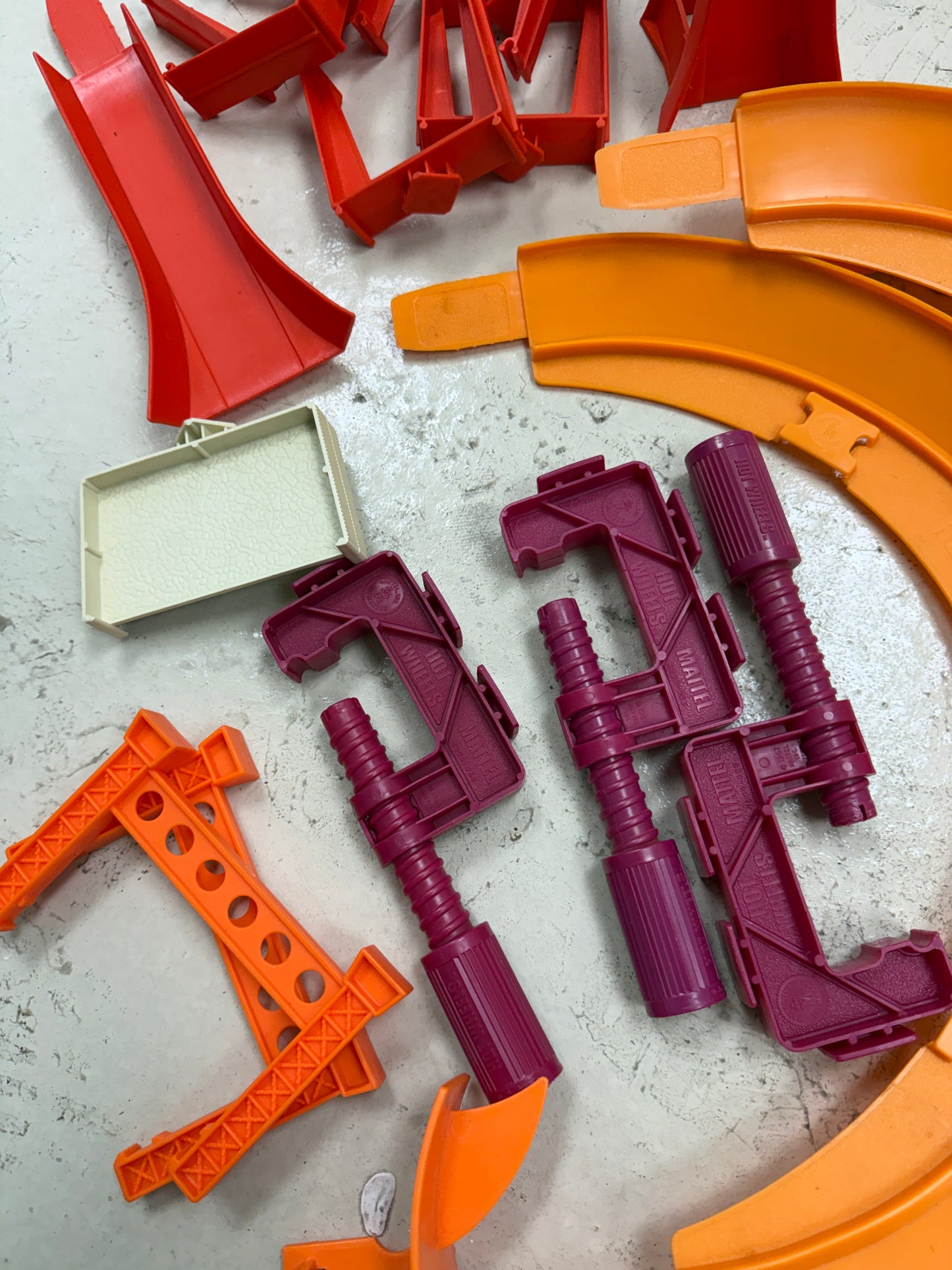 Lot Vintage Hot Wheels Track & Accessories speedometer, Hot Turn, hot curve, etc