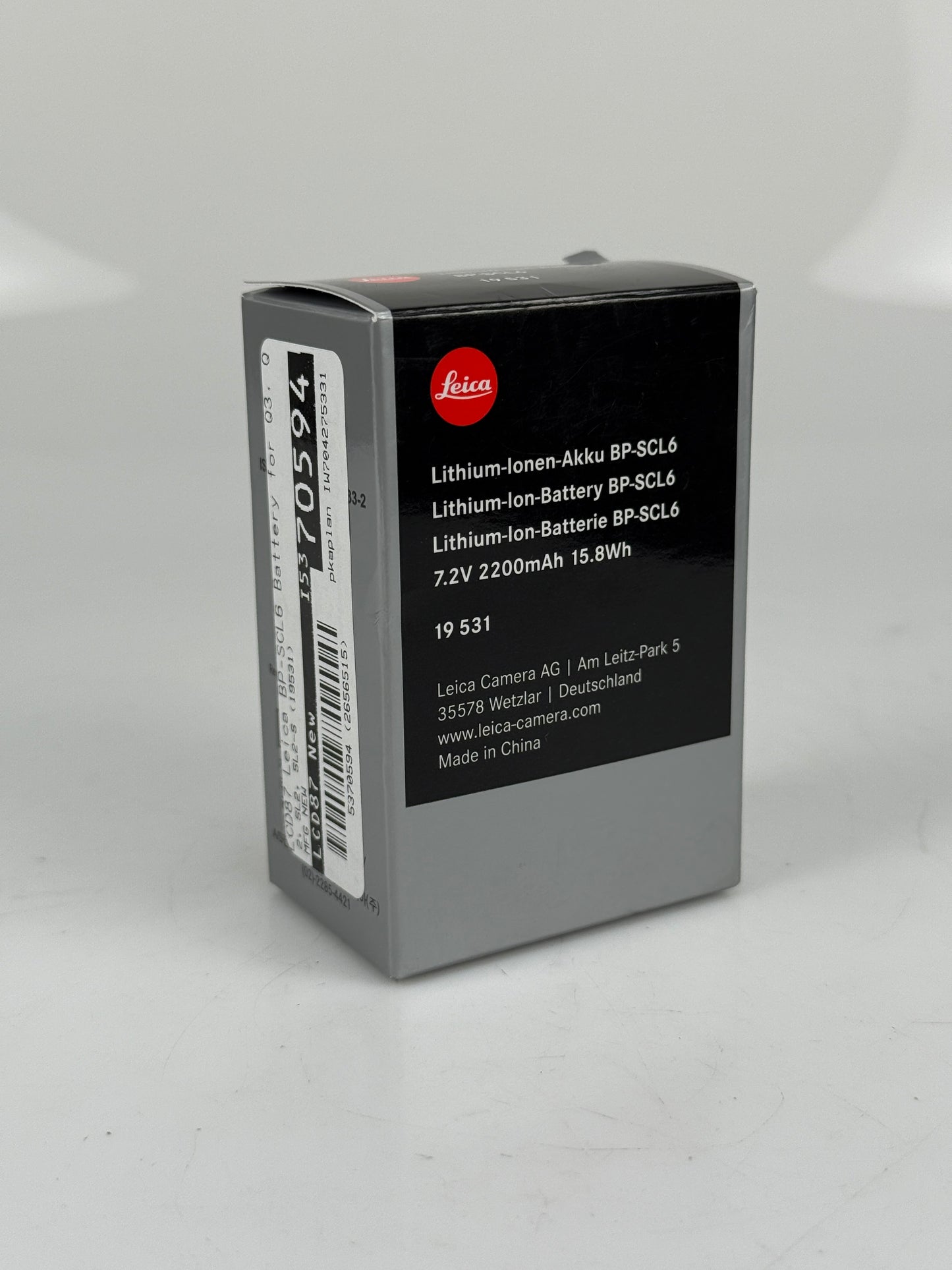 Leica Lithium-Ion Battery BP-SCL6, for Q3