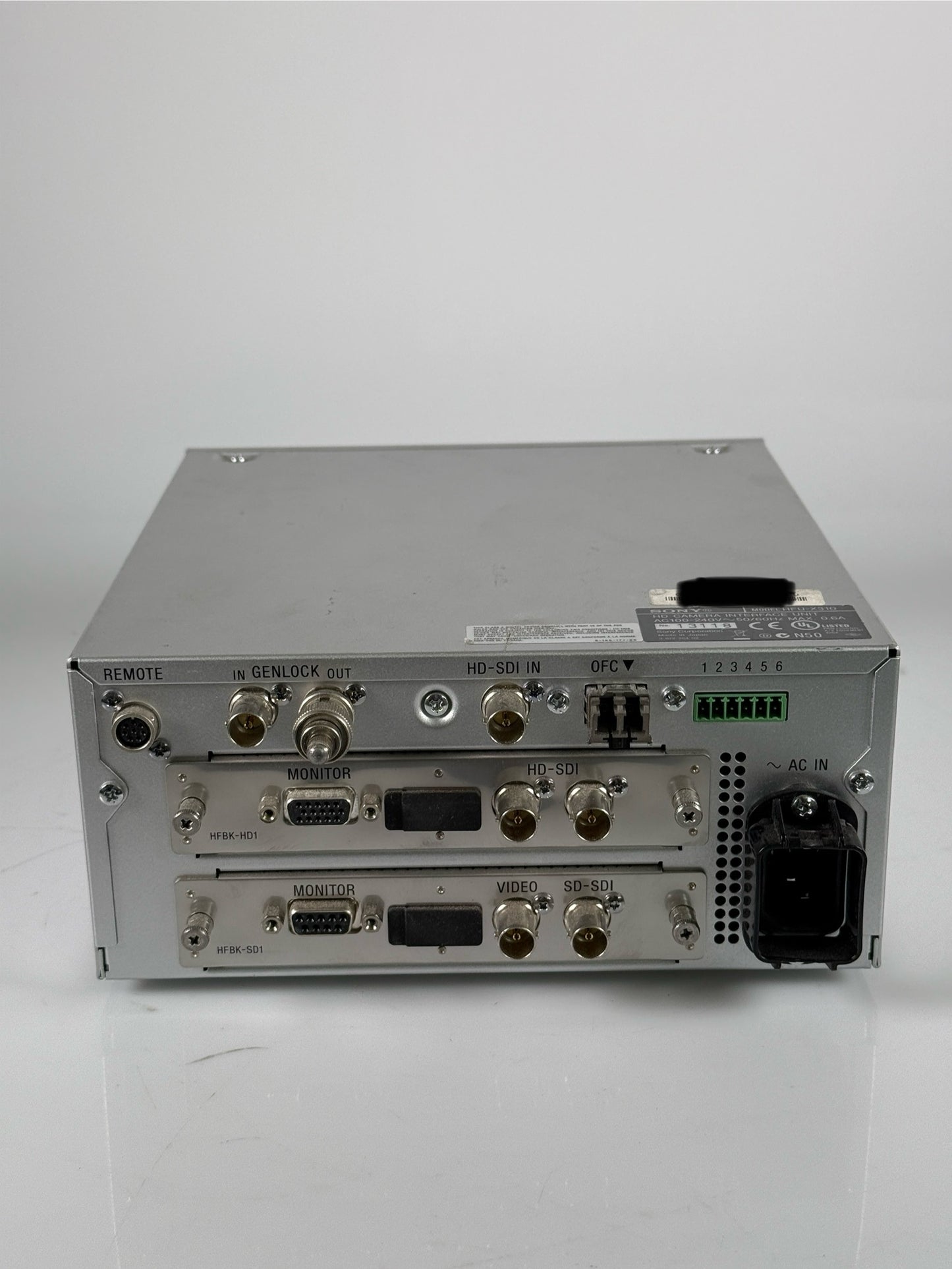 Sony HFU-X310 Optical Fiber Interface Unit with HDC-X310 canon KH19 lens