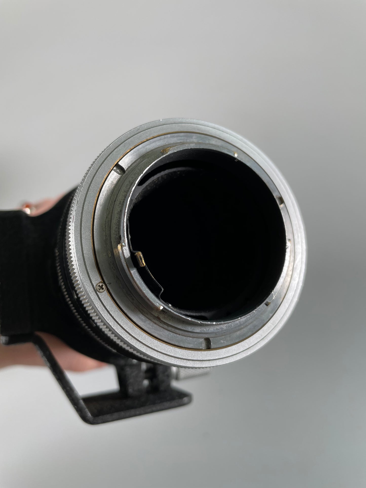 Canon 400mm F4.5 SSC converted to Nikon F mount