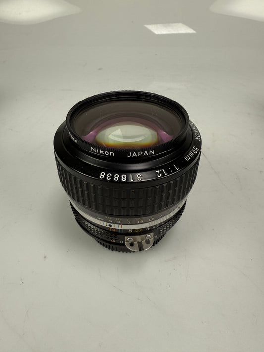 Nikon nikkor 50mm F1.2 MF ais Lens