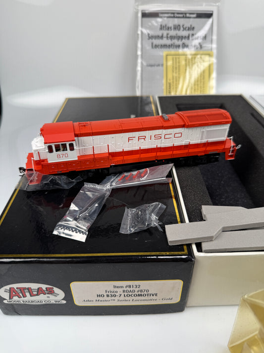 ATLAS master gold HO 8132 Frisco # 870 HO B30-7 locomotive w/ DCC & Sound