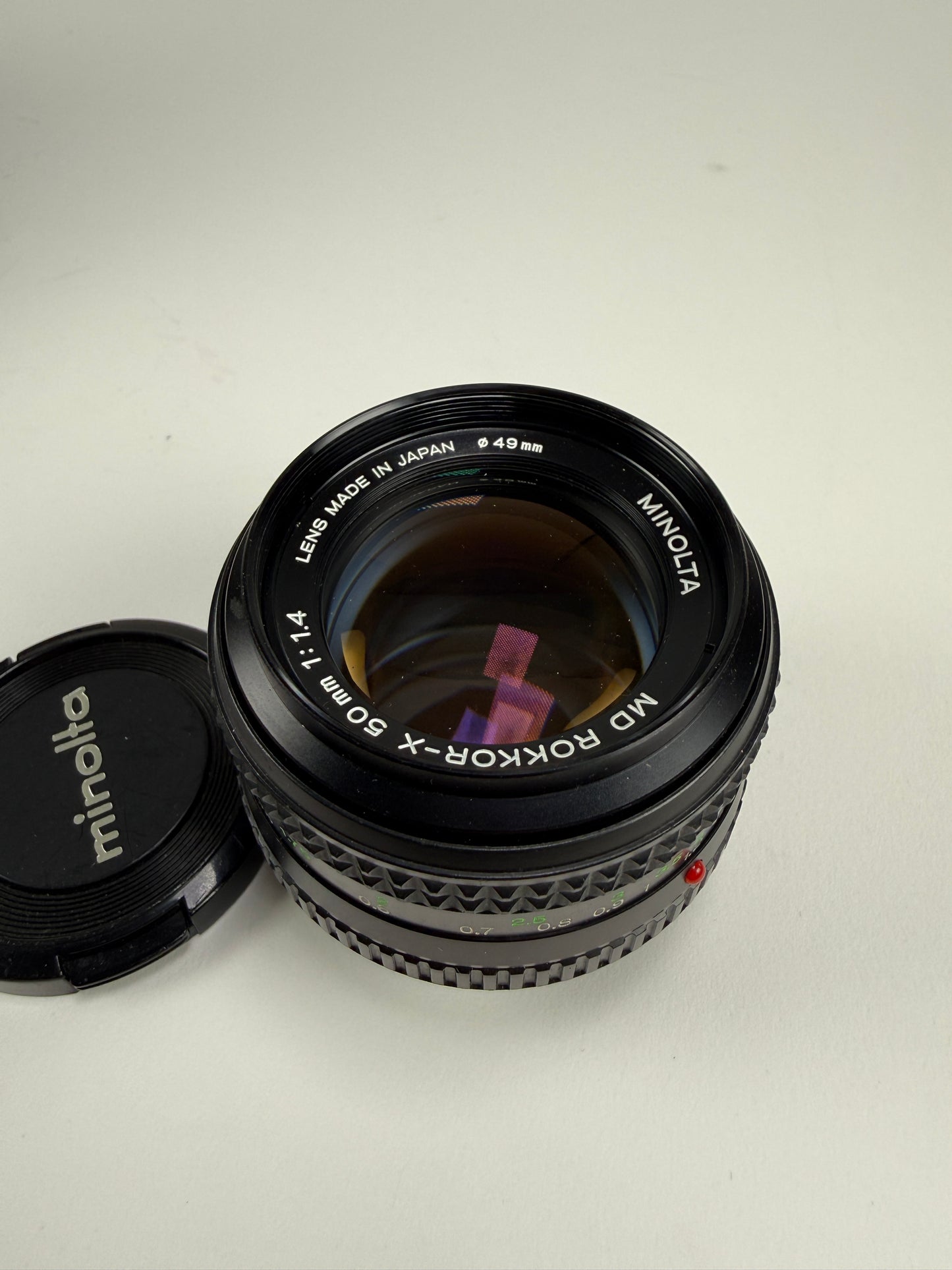 Minolta MD Rokkor-X 50mm f1.4 manual focus lens