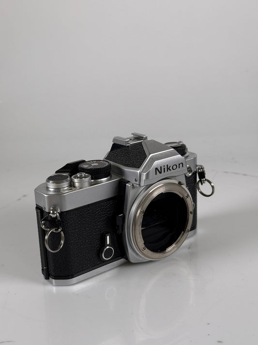 Nikon FM 35mm SLR Film Camera Chrome Body