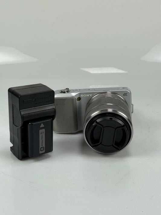 Sony Alpha NEX-3 14.2MP Digital Camera - Silver with 18-55mm OSS lens