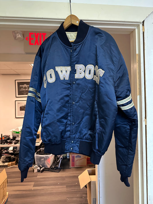 Vintage 90s Dallas Cowboys Starter  NFL Satin Jacket Adult XL Made in USA