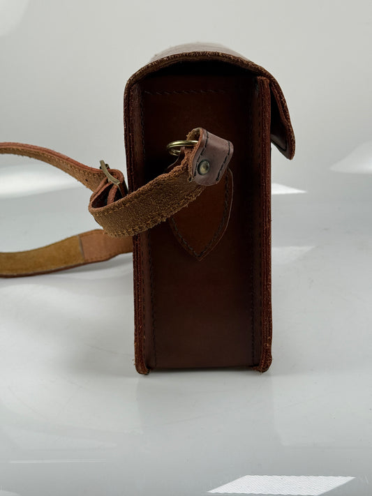 Vintage Coast PRO Genuine Cowhide Brown Leather Camera Case Bag