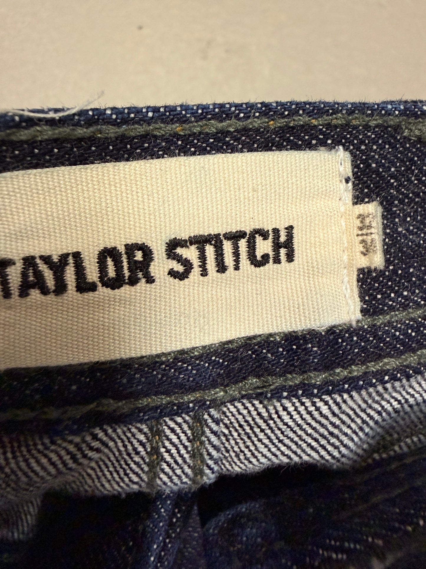 Taylor Stitch Mens Jeans 34x30 Blue Straight The Mariner Selvedge
