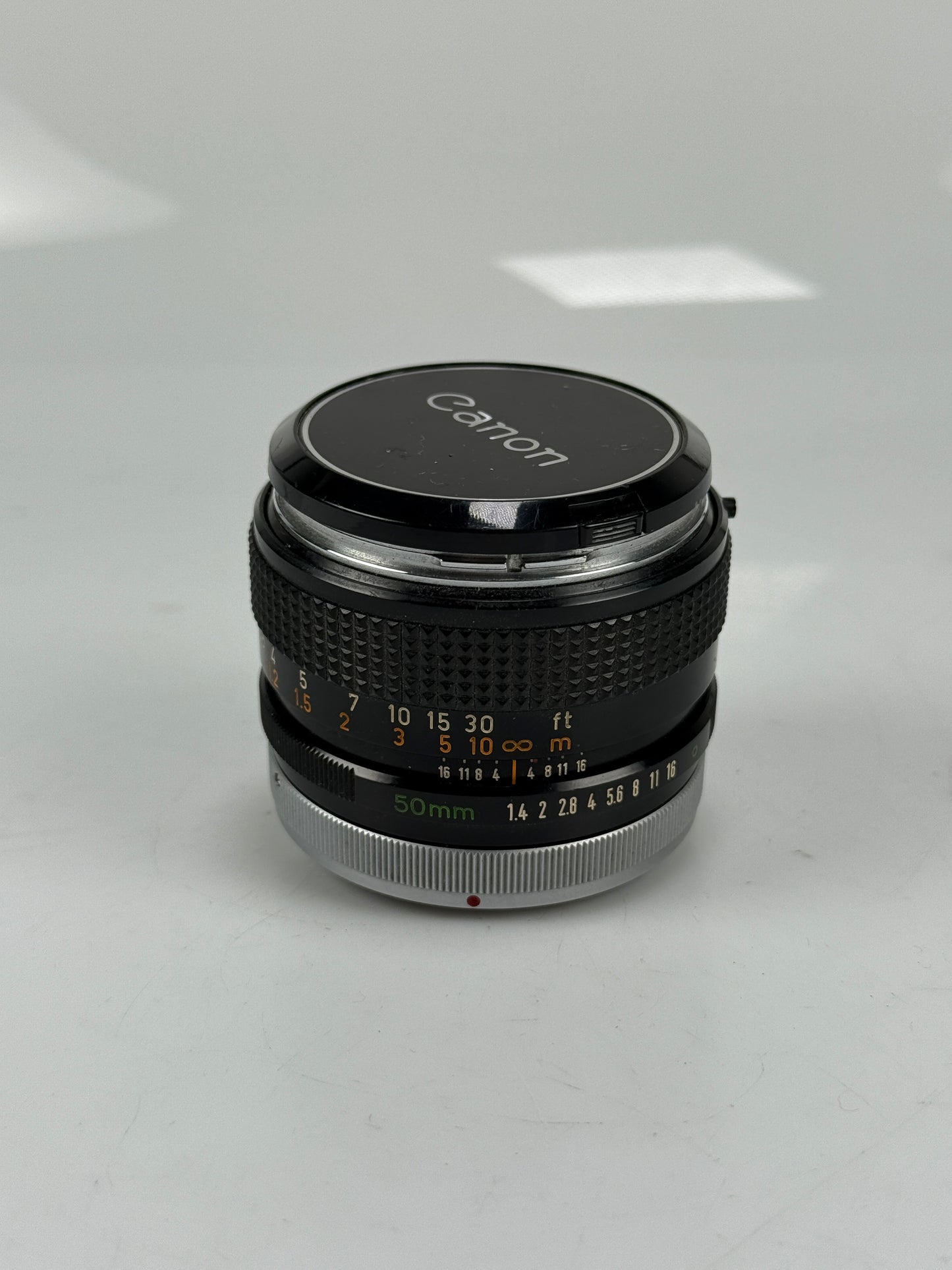 Canon FD Chrome nose 50mm f1.4 MF prime Lens
