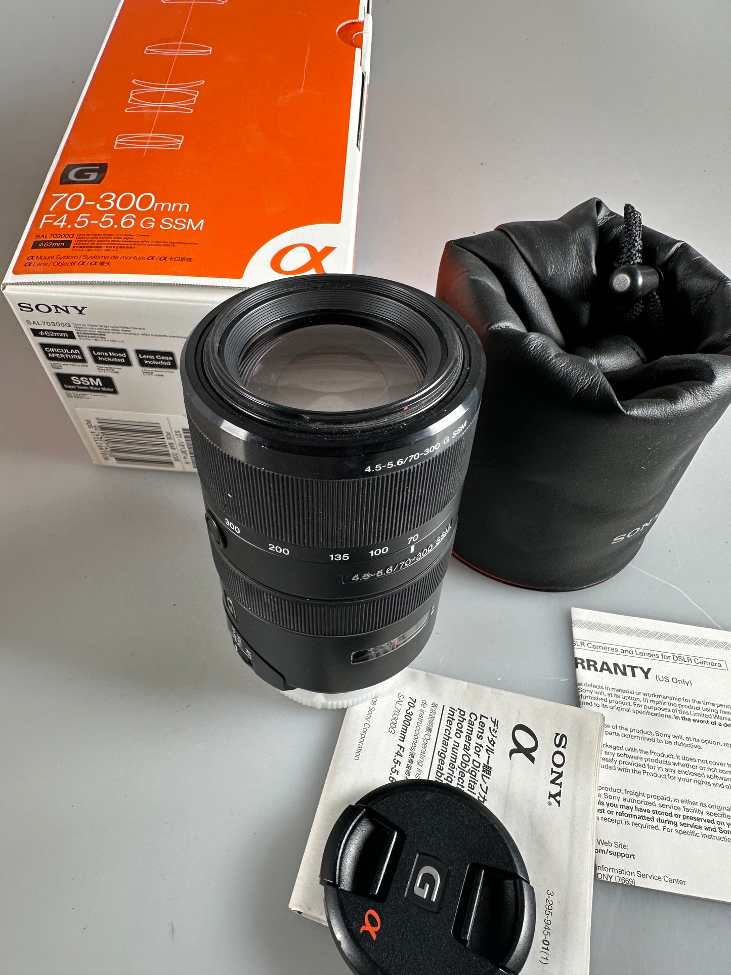 Sony A 70-300mm F4.5-5.6 G SSM Alpha Mount Autofocus Telephoto