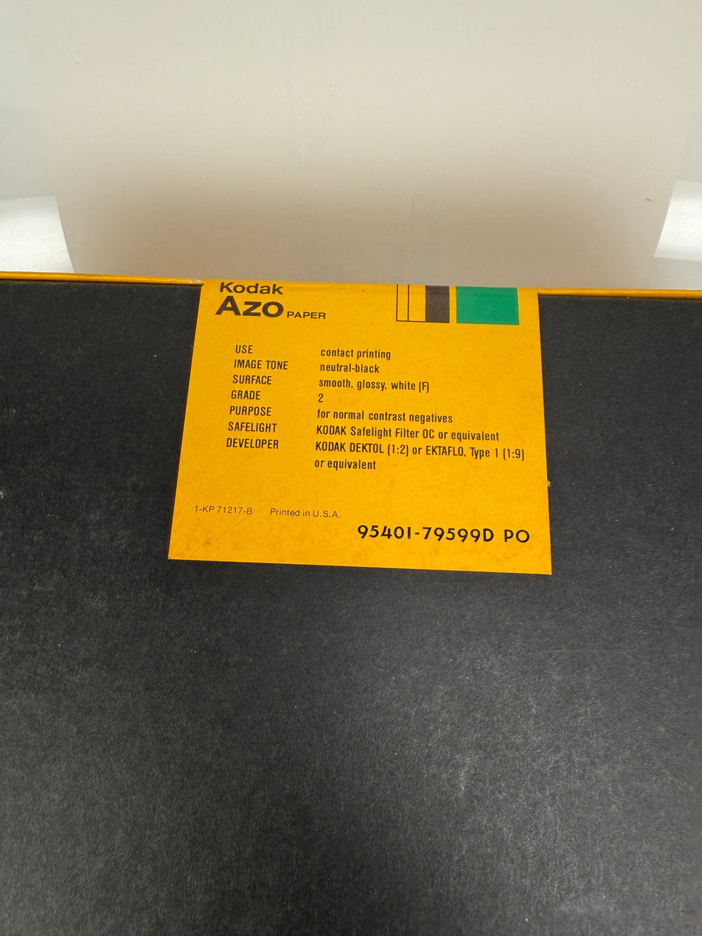 Kodak Azo F2 B&W Paper - 11x14, 250 sheets, SEALED double weight