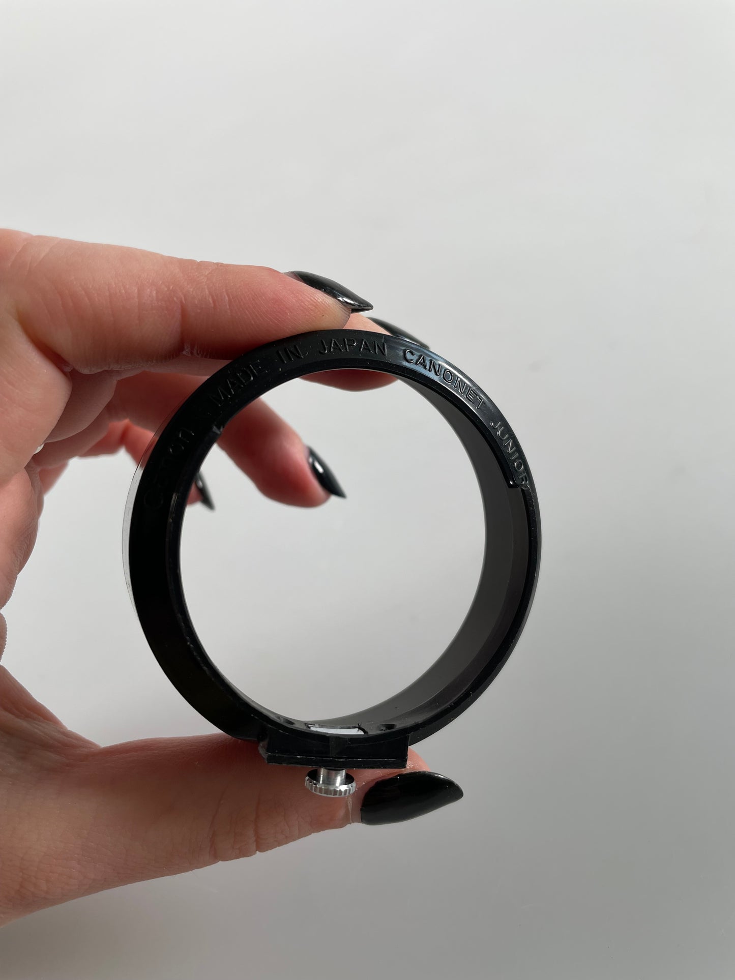 Canon Clamp-On Plastic Lens Hood for a Canonet Junior Rangefinder Film Camera