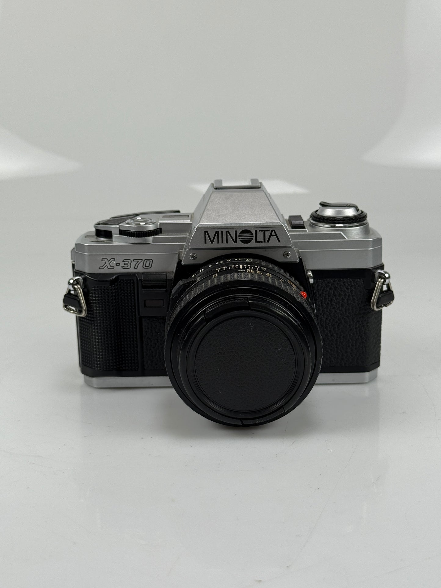 Minolta X-370 35mm SLR Film Camera w/ MD Rokkor-X 50mm f1.7 Lens
