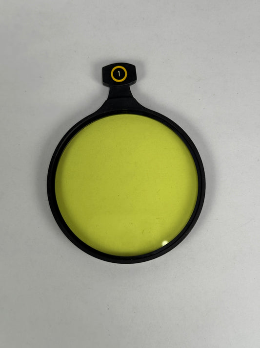 Linhof 70mm Drop in filter for universal shade Yellow 1 Y1
