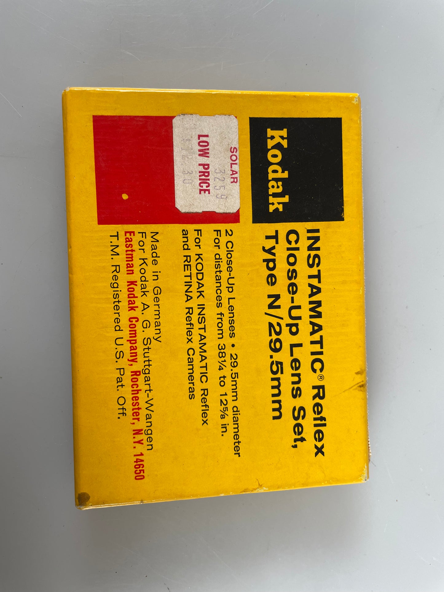 Kodak Instamatic Reflex Close-Up Lens Set Type R 29.5mm MINT in Original box