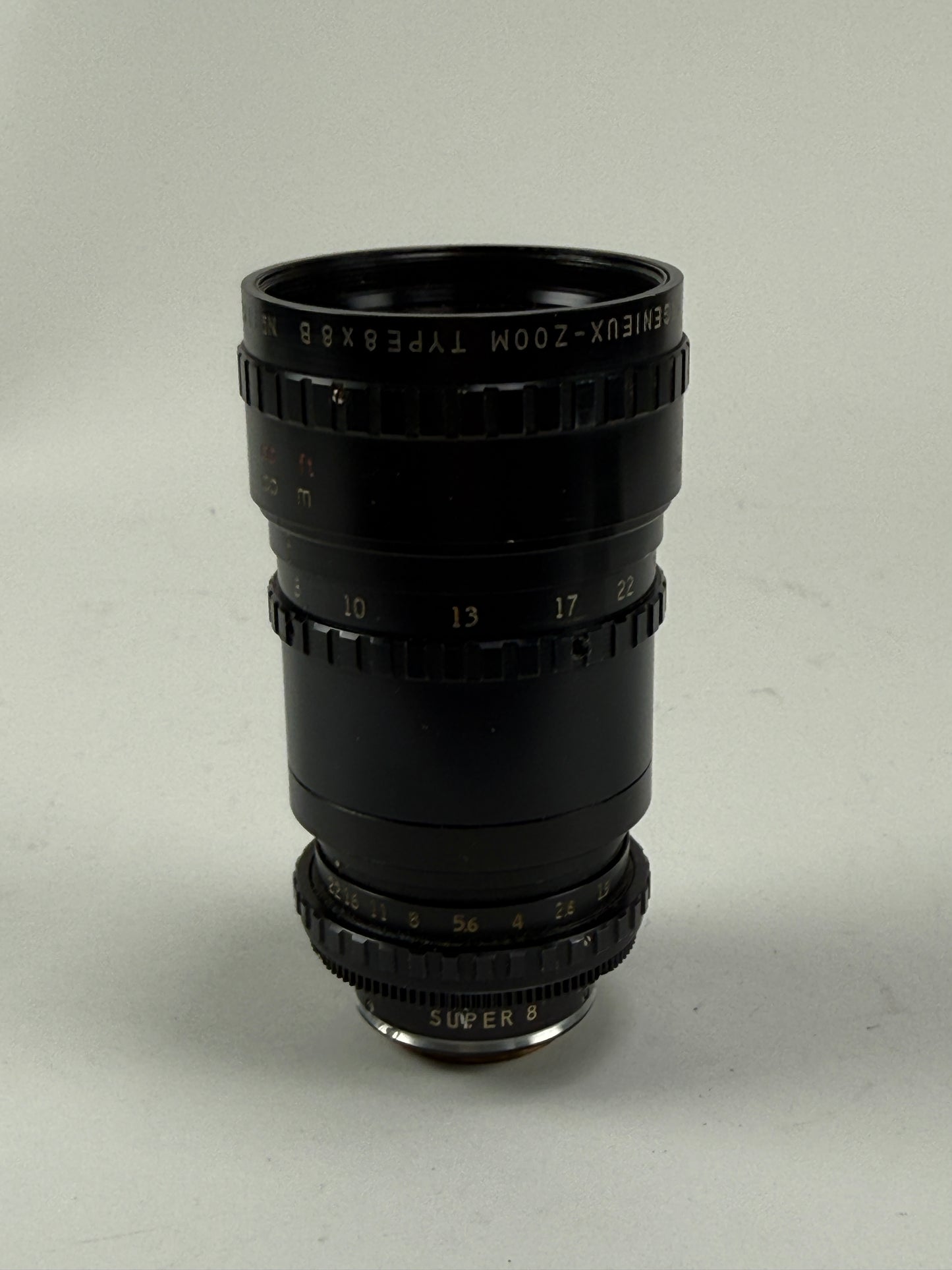 Angenieux 8-64mm 1.9 8x8 B Zoom Lens for Beaulieu Super 8 c mount