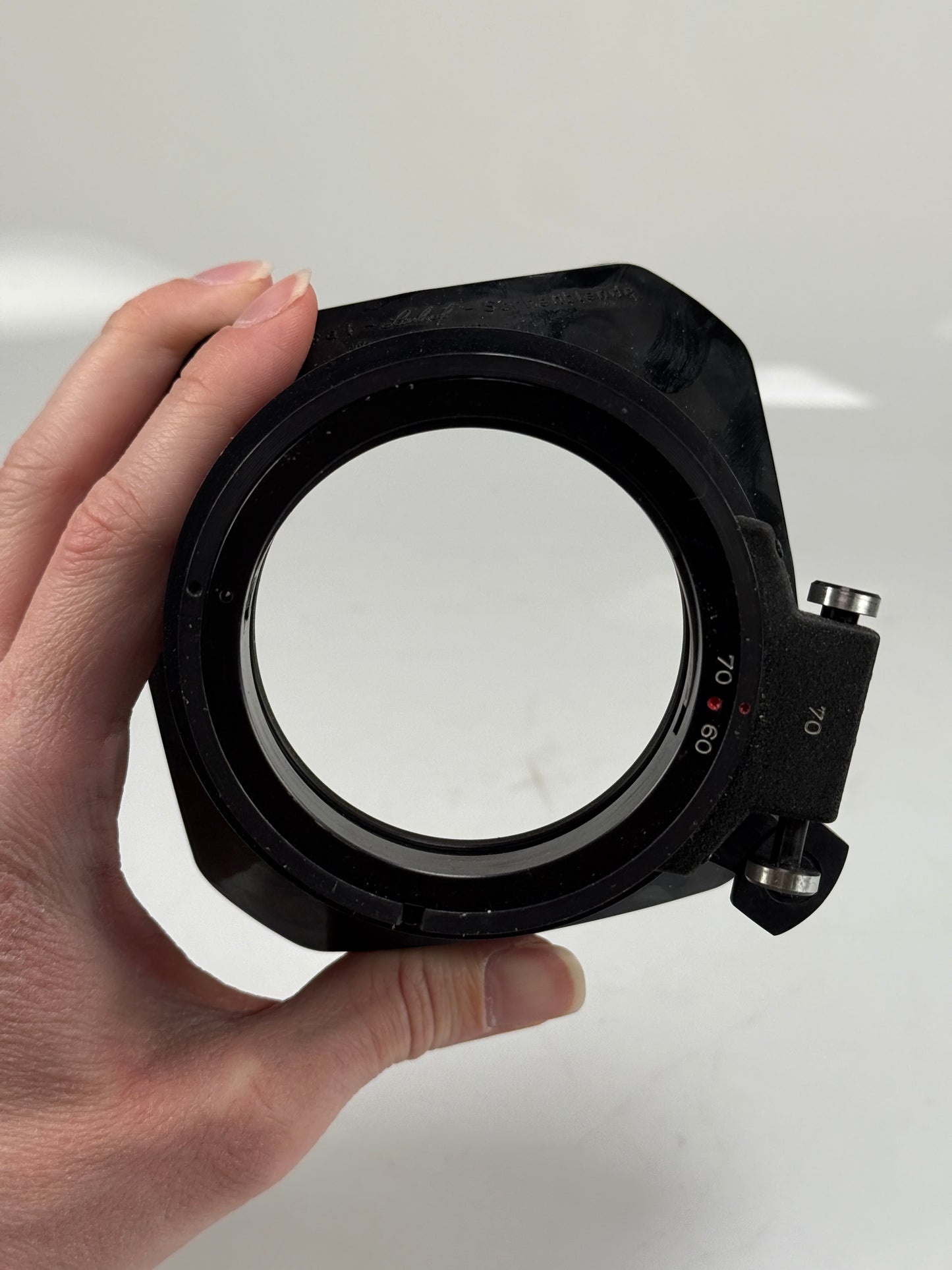 Linhof Universal Hood 60-70mm W.Filter Holder 70mm