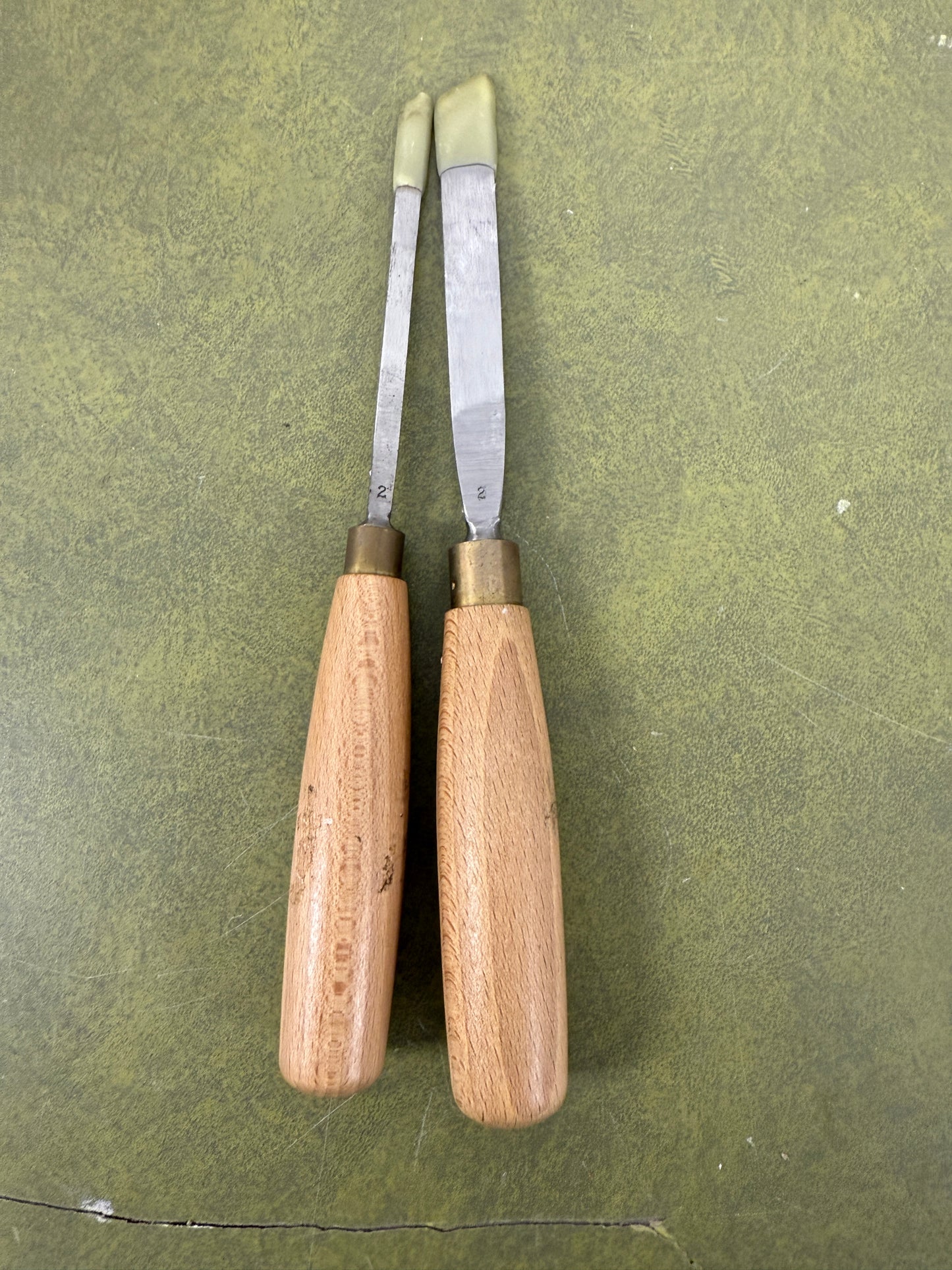 Vintage Ashley Iles Carving Gouge set of 2 No 2 Chisels