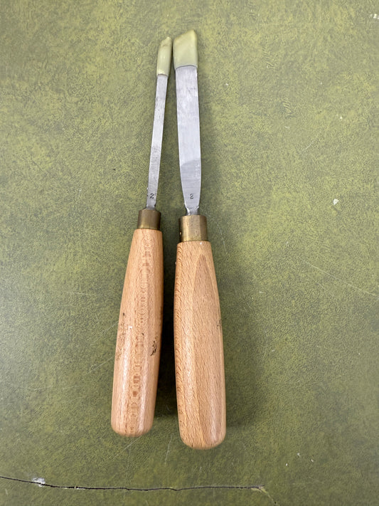Vintage Ashley Iles Carving Gouge set of 2 No 2 Chisels