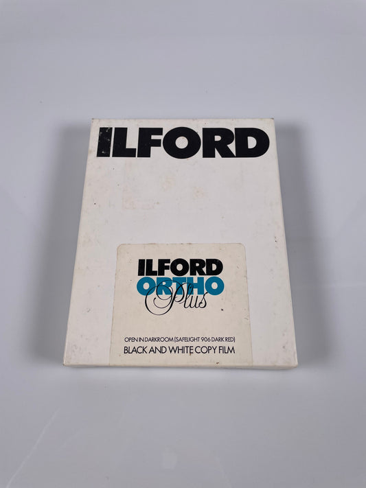 25 Sheet Box 4x5 ILFORD Ortho Plus Film