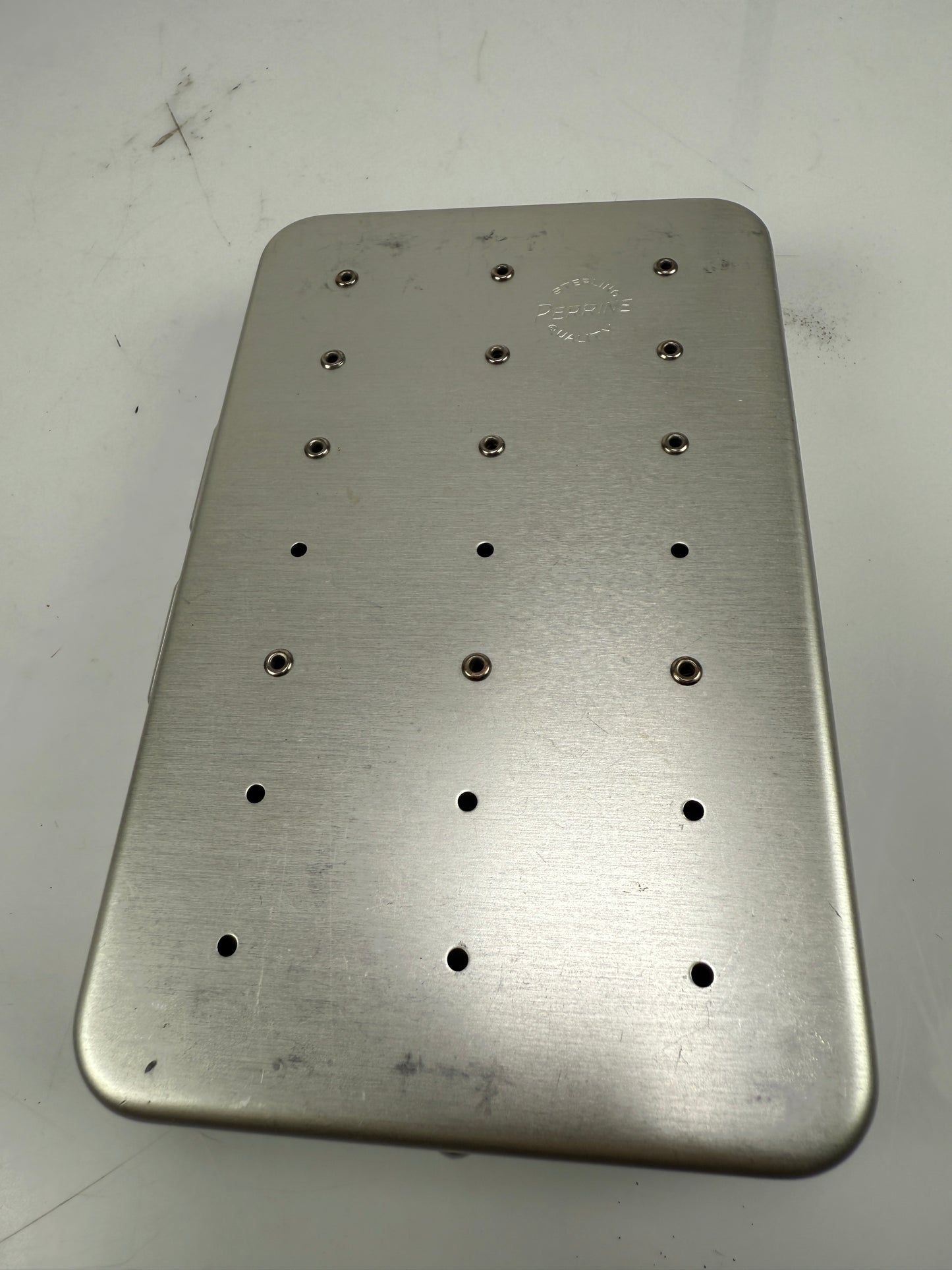 Perrine metal Sterling Quality Fly Box. W/ Flies