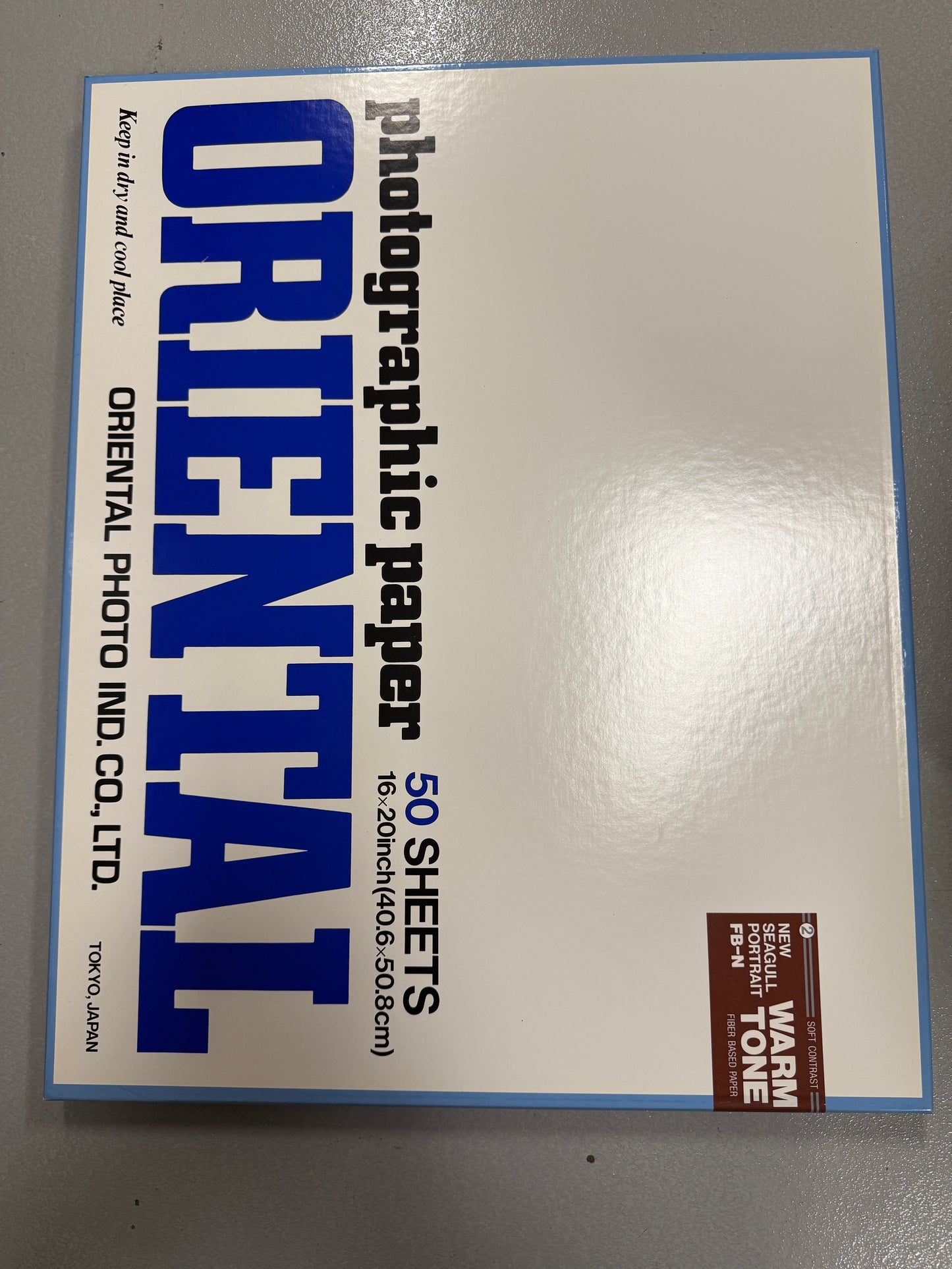 Oriental Seagull Photo Paper 50 Sheets 16x20 inch Portrait FB-N warm tone soft contrast