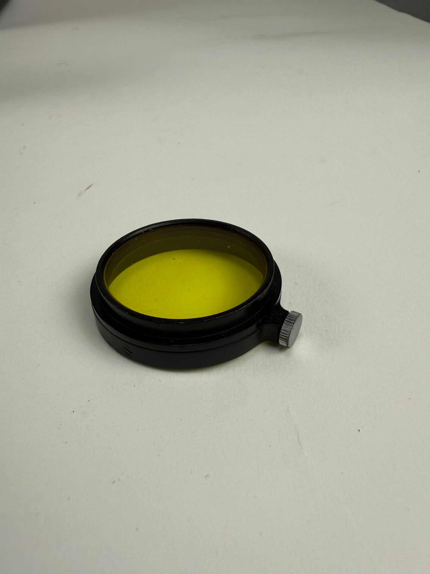 Leitz Leica Black A36 Yellow 2 Contrast Camera Lens Filter - Summitar push on 36mm