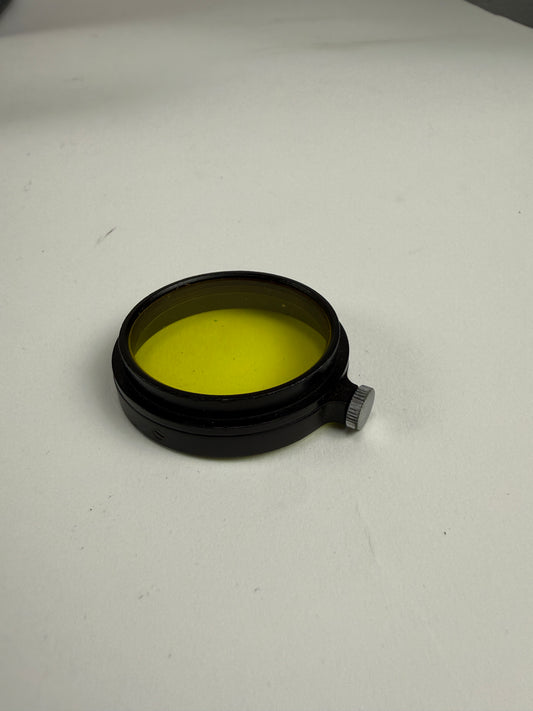 Leitz Leica Black A36 Yellow 2 Contrast Camera Lens Filter - Summitar push on 36mm