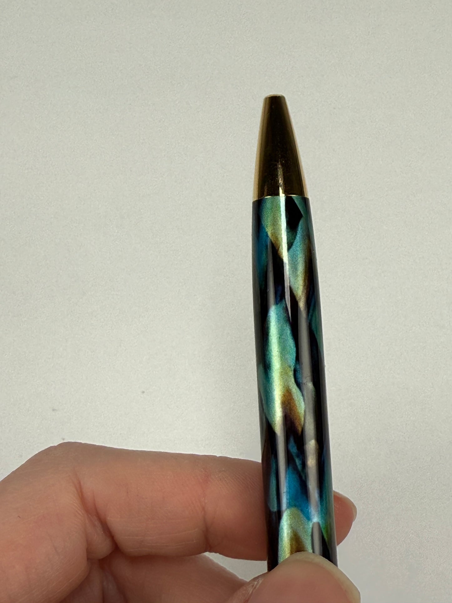 Vintage (c1997-99) Cross Pinnacle Peacock Medium Ballpoint Pen, GT