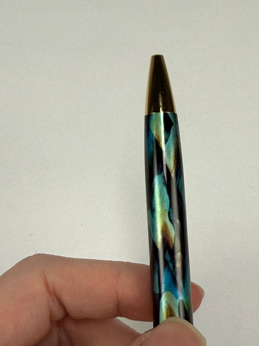 Vintage (c1997-99) Cross Pinnacle Peacock Medium Ballpoint Pen, GT