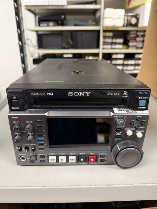 Sony PDW-F1600 XDCAM HD422 recorder dual layer disc HD deck 24P VTR - 401 laser