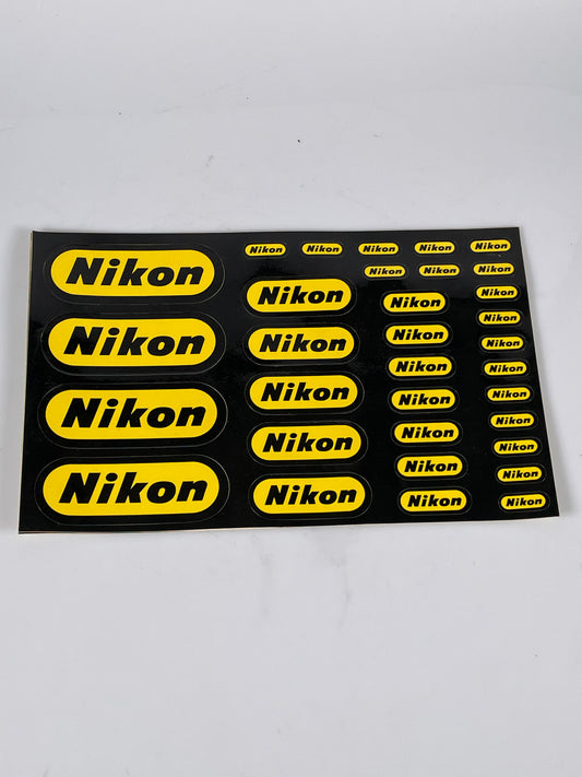 Nikon vintage promotional stickers sheet OEM