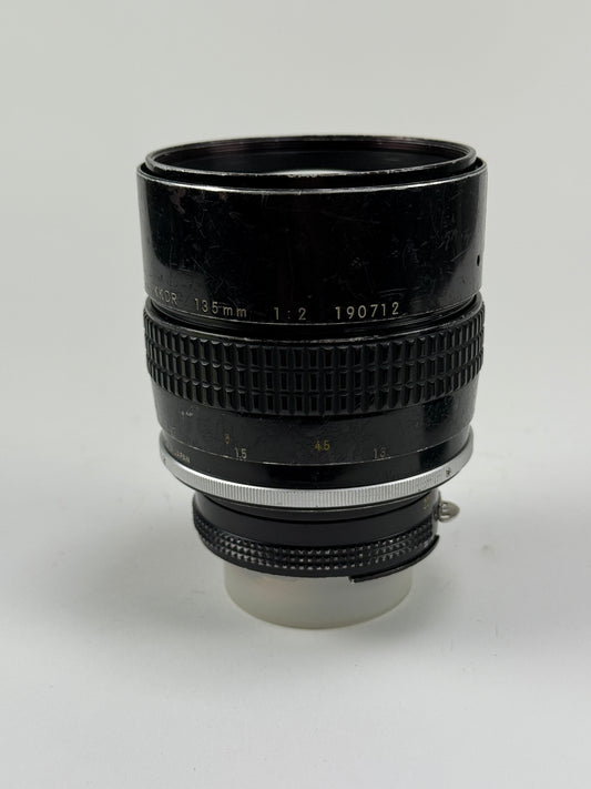 Nikon Nikkor 135mm F2 AI Lens manual focus