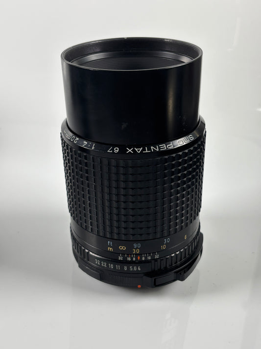 Pentax SMC 67 6x7 200mm f4 lens For 6x7 67 67II