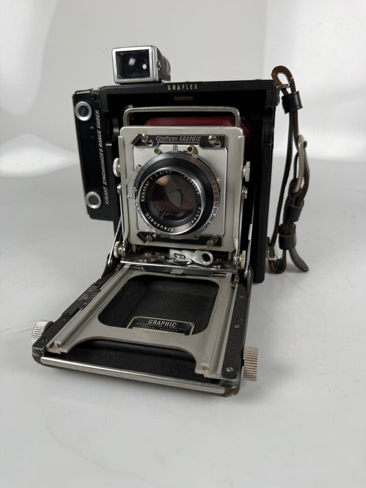 Graflex Century Graphic Baby 2x3 Kit Xenotar 80mm f2.8 lens w/ roll back